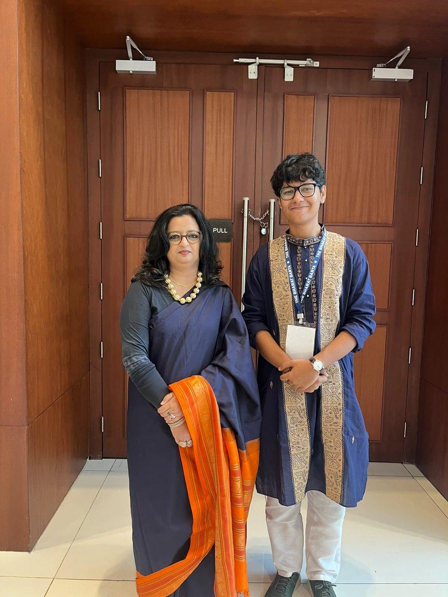 Mr. Debarshee Bhattacharya and his younger brother, ardently follow my works. Meeting the young minds and for the first time I feel some of them will take ahead my works