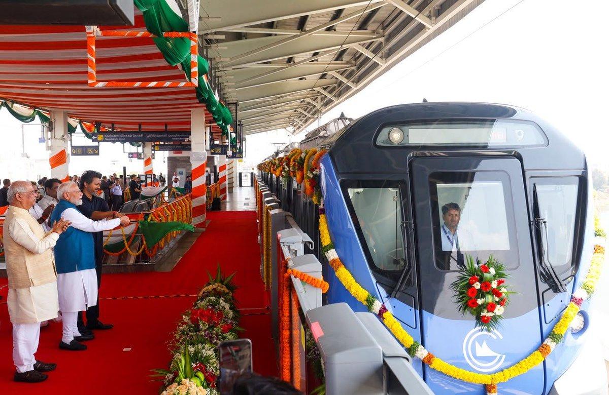 Prime Minister Narendra Modi lays the foundation stone, inaugurates and dedicates various development projects worth over ₹13,000 crore in Chennai, Tamil Nadu https://www.newdelhitimes.
