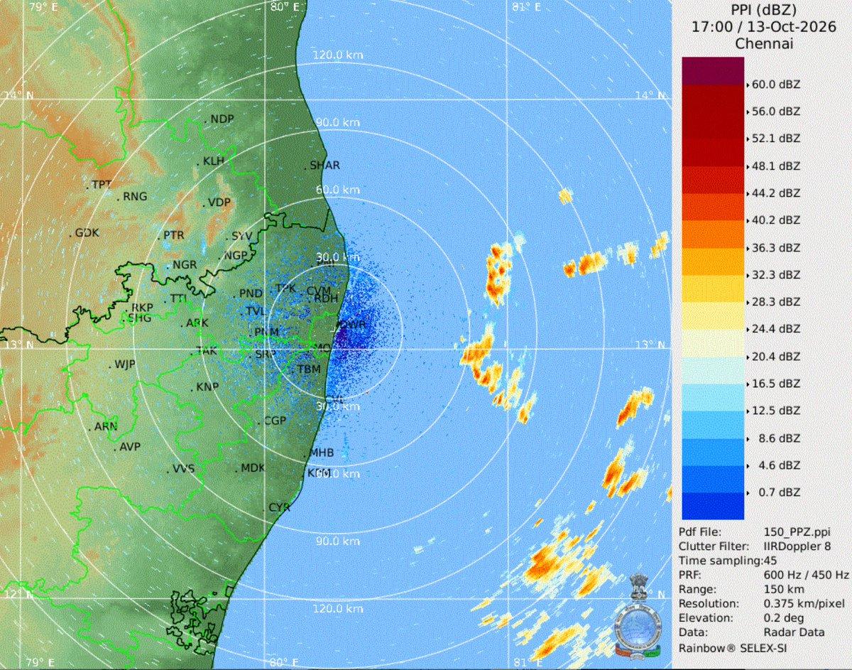 RT by @abrahamregisraj: 11 pm update: Early morning rain possible #Chennai
