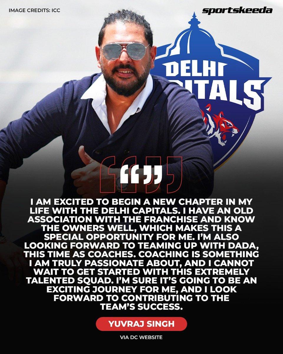 RT by @GLaxman99220466: Yuvraj Singh opens up about his new chapter with Delhi Capitals as Assistant Coach 🗣️