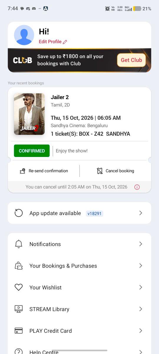 One FDFS Ticket Available for Jailer 2 in Sandhya Cinemas For 1000 rupees same counter price.Interested DM Me #Jailer2 #Madiwala #Bengaluru #Karnataka #Bangalore #Koramangala #FDFS