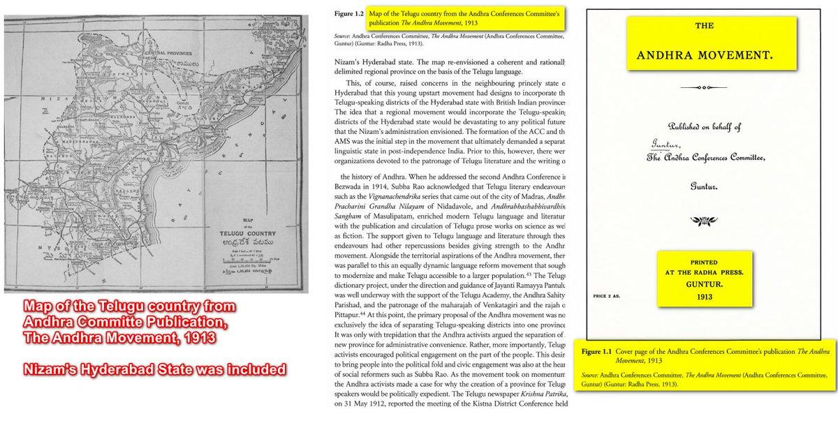 RT by @Andhra99_: Pic 1 1913: Map of #Andhra State INCLUDING the Nizam’s #Hyderabad State, published in The #Andhra Movement, a publication of the #Andhra Conferences Committee. Pic 2 #Unnava Lakshmi 