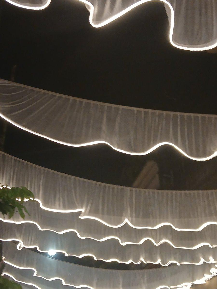 Banger images of crafty works like this one (deco light strips attached to curtains) make Kolkata as India's G.O.A.Ted city when it comes to public festive decorations, credit going to Ma Durga Puja f