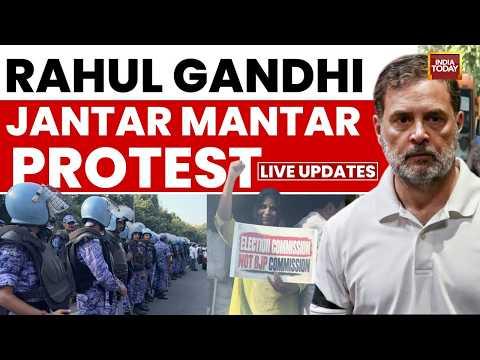 Live: Rahul Gandhi Jantar Mantar Protest | INDIA bloc | SIR Protest | CEC Gyanesh kumar |BJP vs Cong