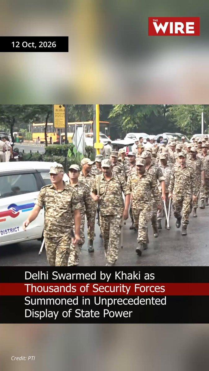 RT by @ayazchowdryyah1: Delhi Swarmed by Khaki as Thousands of Security Forces Summoned in Unprecedented Display