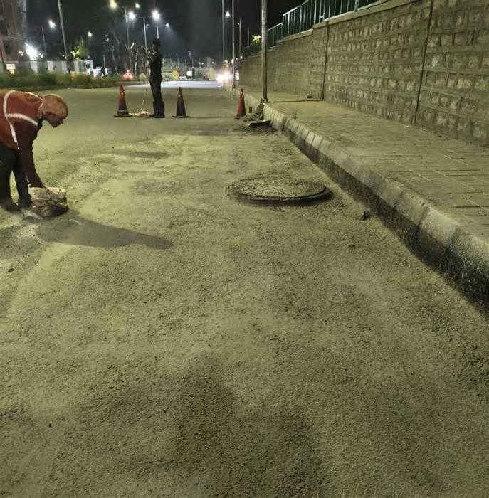 Bengaluru central corporation fixes 190 potholes using jet patchers