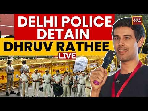 LIVE: Delhi Police Detain Dhruv Rathee Ahead Of CJP Protest | Jantar Mantar | Gyanesh Kumar Row