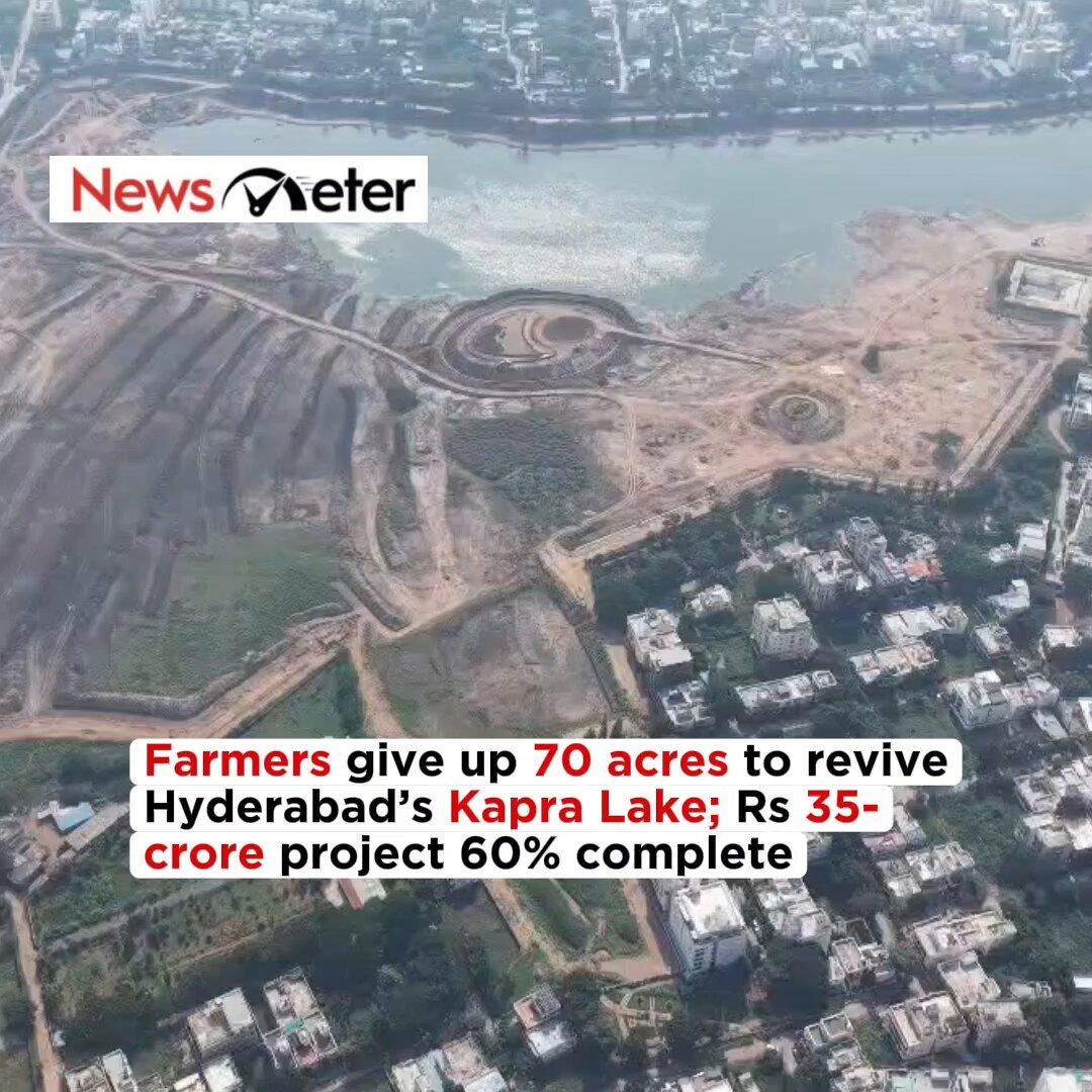 RT by @unknown4uall: #Farmers give up 70 acres to revive #Hyderabad’s #KapraLake; Rs 35-crore project 60% complete @Comm_HYDRAA