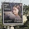 Aneet Padda’s fans celebrate her 24th Birthday with a special billboard in Mumbai