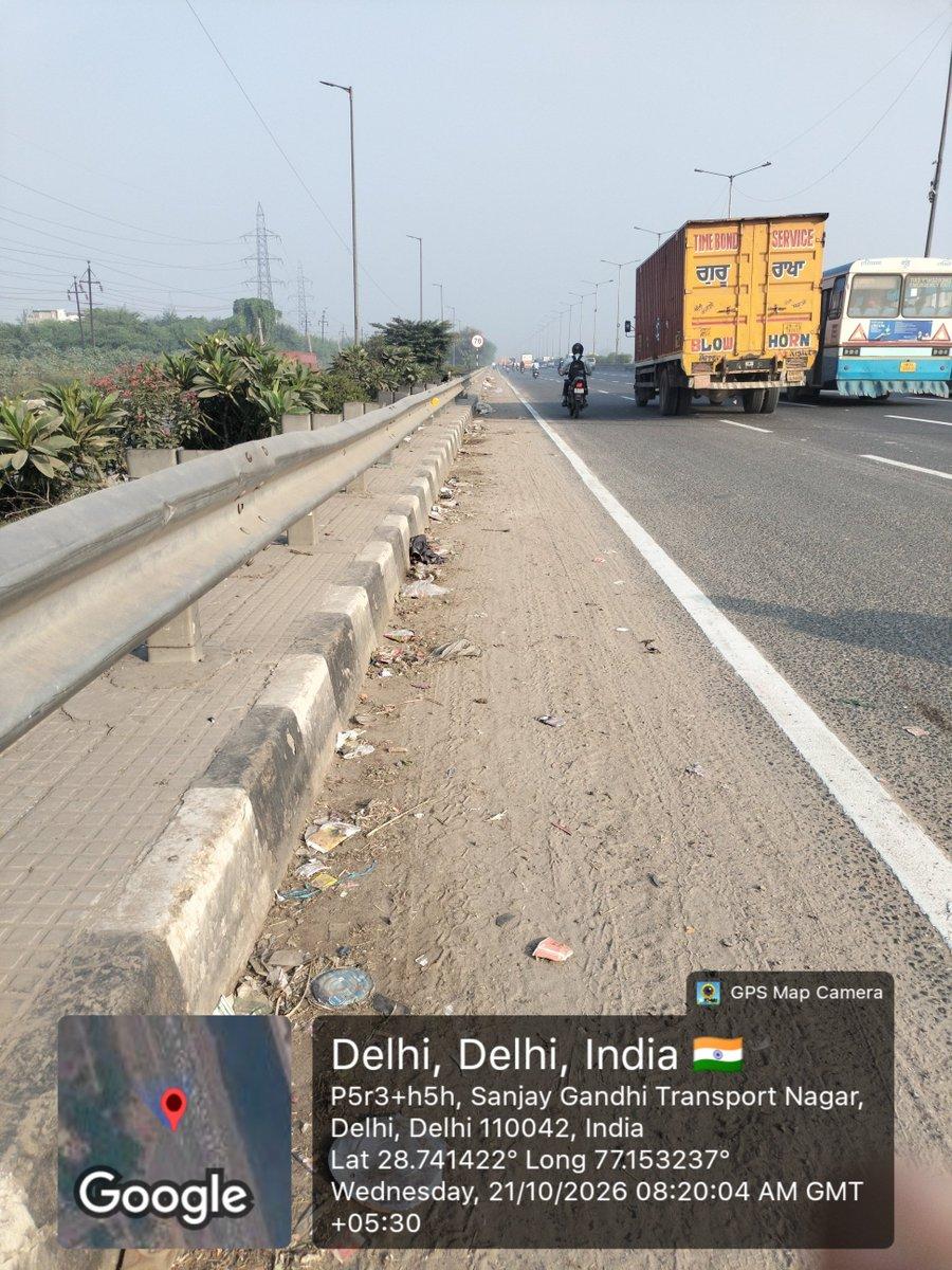 RT by @BoBbY_Pal21: में लग चुका है क्योंकि मुख्य सड़को/राजमार्गो की सफाई ही नही होती। @CAQM_Official @MCD_Delhi @NHAI_Official @DelhiPwd @LtGovDelhi @gupta_rekha @devenderyadavinc @Saura