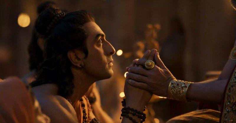 : The makers of Nitesh Tiwari's two-part epic unveiled a new ensemble poster featuring as , Sai Pallavi as Sita, Ravie Dubey as Lakshman and Yash as Ravana on the first d