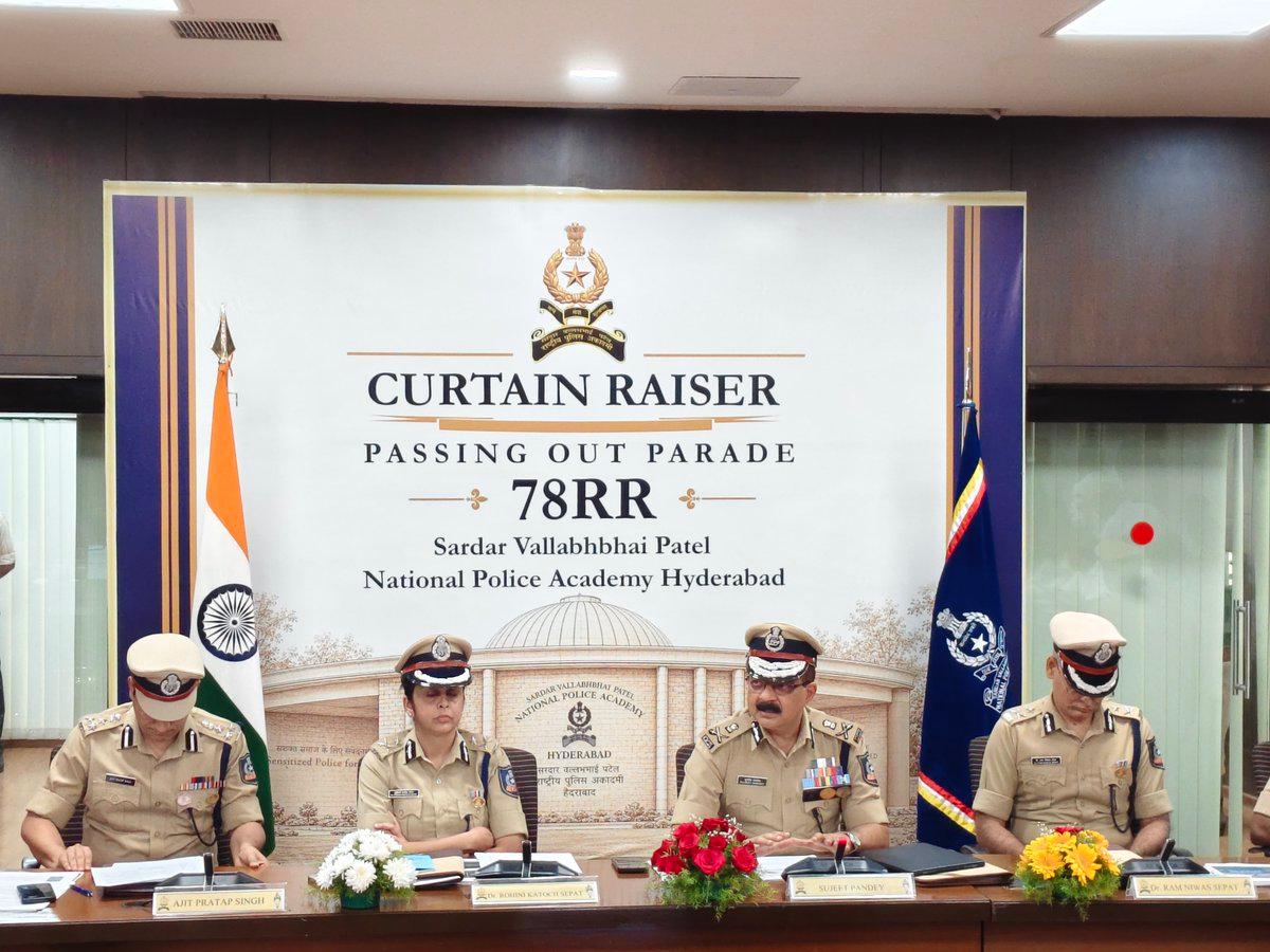 The 78th Batch of Regular Recruits (78 RR) of IPS officer trainees is set to pass out from Sardar Vallabhbhai Patel National Police Academy (@svpnpahyd), #Hyderabad, on October 17, 2026. The #Dikshant