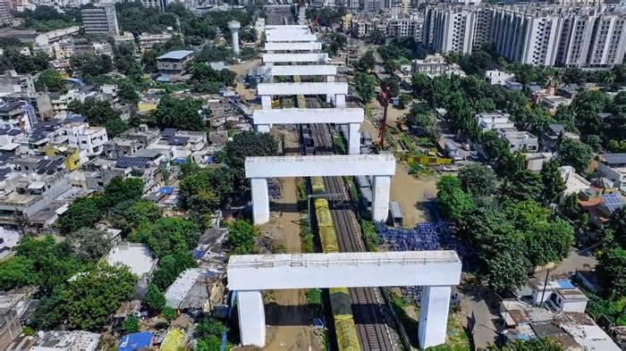 India’s first bullet train project clears major construction challenge on Delhi-Mumbai rail route in Vadodara