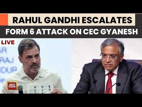 LIVE: Rahul Gandhi Escalates Attack Against Gyanesh Kumar | Says CEC Changed Form 6 'Unilaterally'