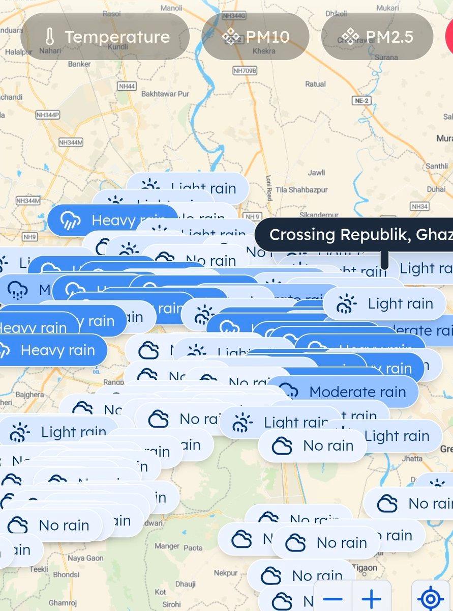 Delhi-NCR Weather Update Latest Rain is currently occurring over parts of -#NCR Many Areas Including North west East Central South All Areas Reporting Lightning Thunder Heavy Downpour In Central