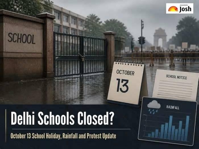 Delhi Schools Closed Tomorrow? Check October 13 School Holiday, Rainfall and Protest Update