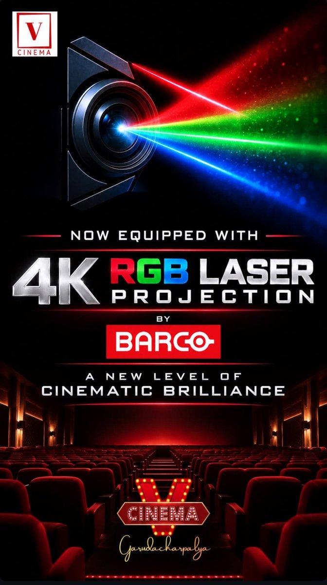 RT by @pettasiva2: Great news for the folks 👇🏻 This screen now has Barco 4K RGB laser projection @VCinemaBengalur