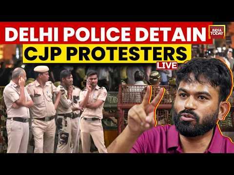 LIVE: Delhi Police Detain CJP Protesters | Jantar Mantar | Dhruv Rathee | Gyanesh Kumar Row