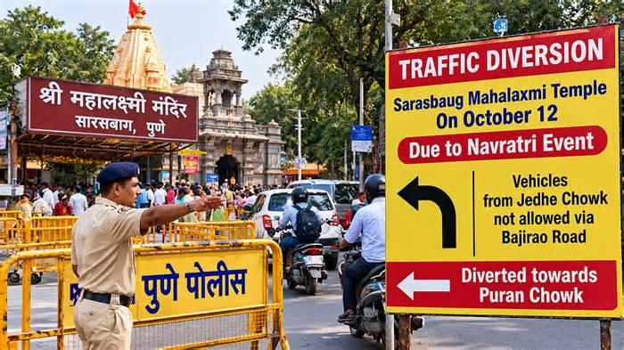 Pune Traffic Diversions Announced Near Four Temples for Navratri