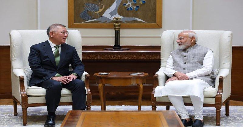 RT by @Sonarkailash1: #Pune Hyundai Motor Group Chair Euisun Chung meets PM Modi; announces $15.5 bn India investment - to scale up Pune Facility https://share.google/3VU64LxKgLpPq6Xqk