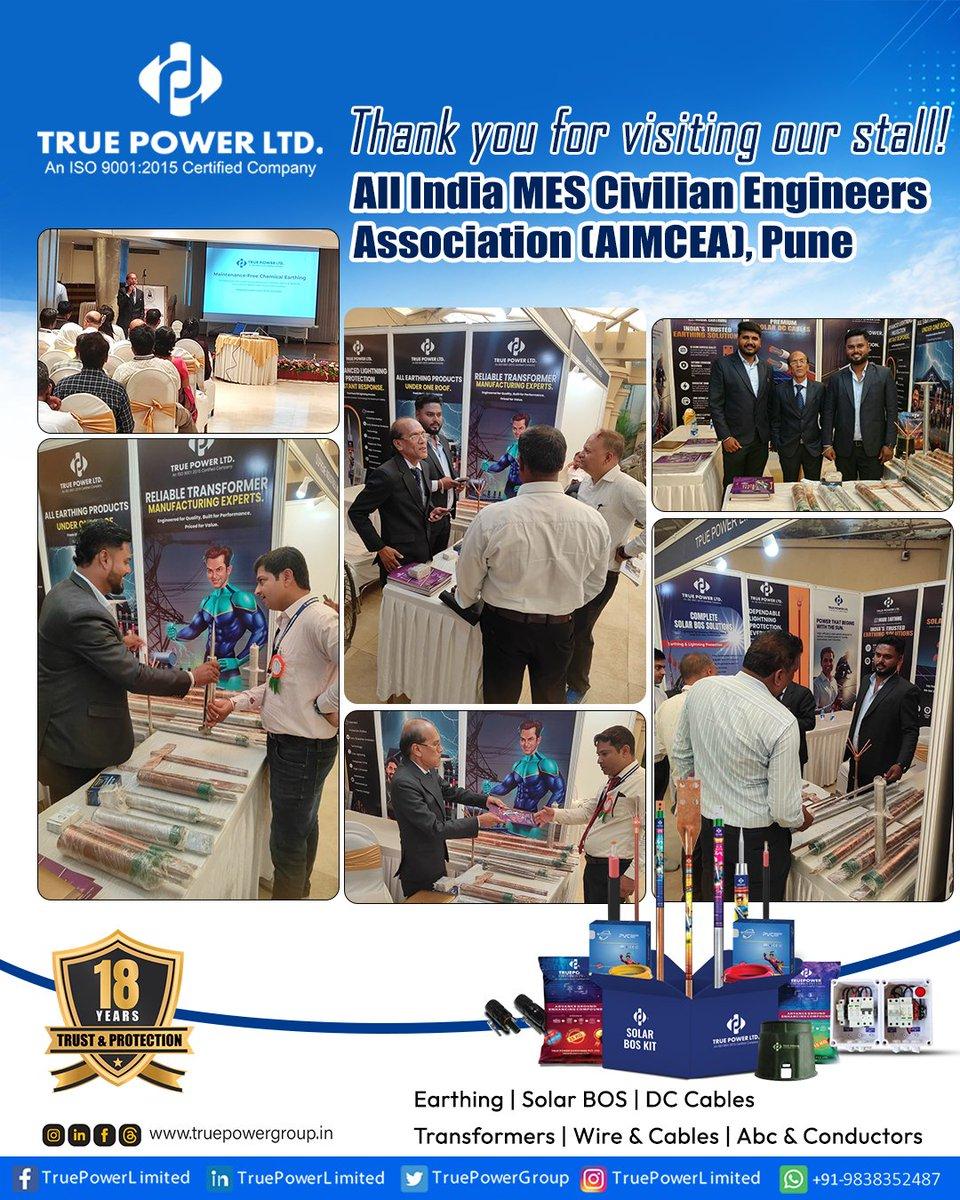 🙏 Thank You for Visiting Our Stall! True Power Ltd. extends its heartfelt gratitude to everyone who visited our stall at the All India MES Civilian Engineers Association (AIMCEA), Pune.