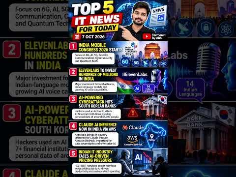 Top IT News Today 🔥 | AI, AWS, Cybersecurity & 6G | 7 Oct 2026