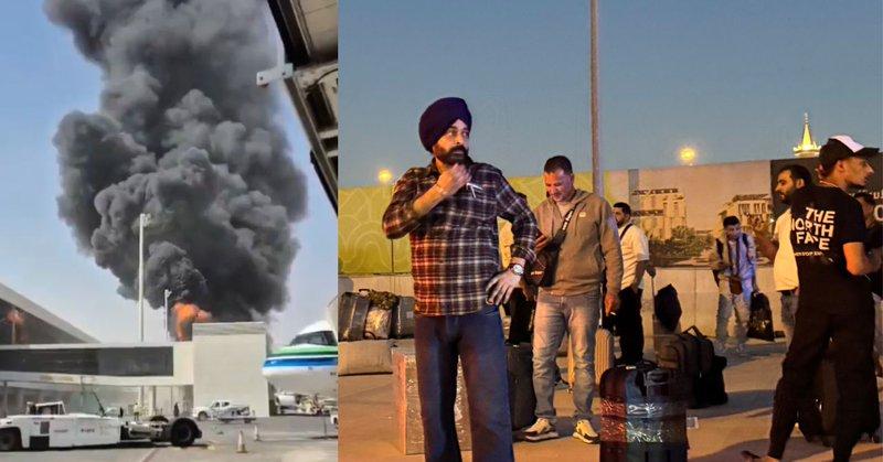 RT by @HYDDeccanNEWS: A five-member family from 's Mehdipatnam was reportedly seriously injured in a missile attack on International Airport in . https://t