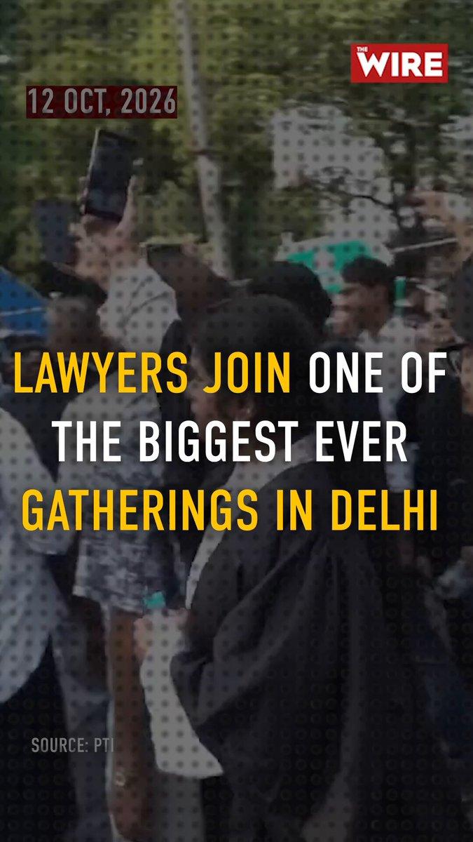 RT by @worldlizen: Lawyers Join One of the Biggest Ever Gatherings in Delhi on October 12