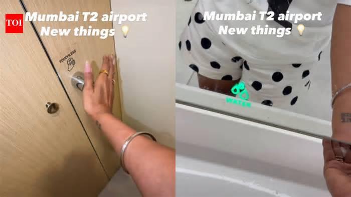 No-touch taps, smart doors! Mumbai Airport T2’s new washroom features have people talking - watch video