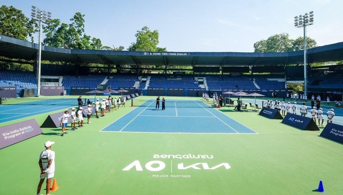 From to ? 🇮🇳👉🇦🇺Over two exciting days, talented young tennis players tested their skills for a chance to join the @AustralianOpen Ballkids team & experience the magic of the Happy
