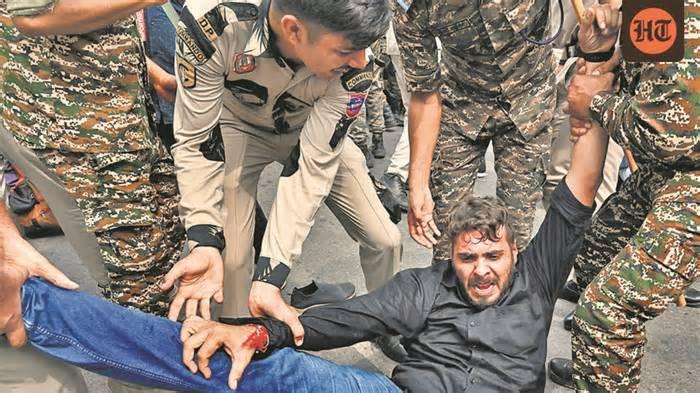 At least 12 journalists covering anti-CEC protests, including Hindustan reporter, detained by Delhi Police