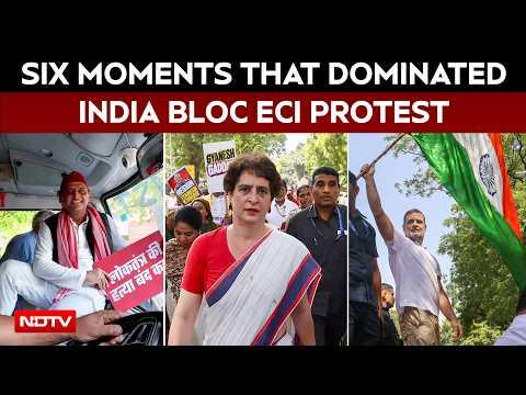 INDIA Bloc's March To EC: Detentions, Barricade & Political Drama | 6 Moments That Dominated Protest