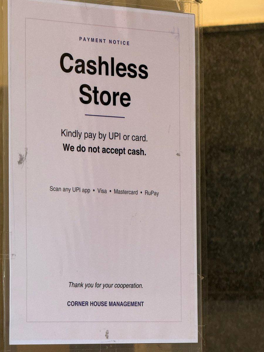 Saw this notice in Jayanagar 9th block Corner House. I am sure many restaurants/cafes will follow the same going forward.. @peakbengaluru moment?