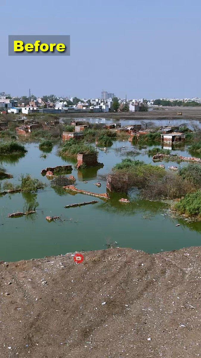 Bhalaswa landfill's recycled legacy waste is being used to fill the land in areas with inert waterlogging!