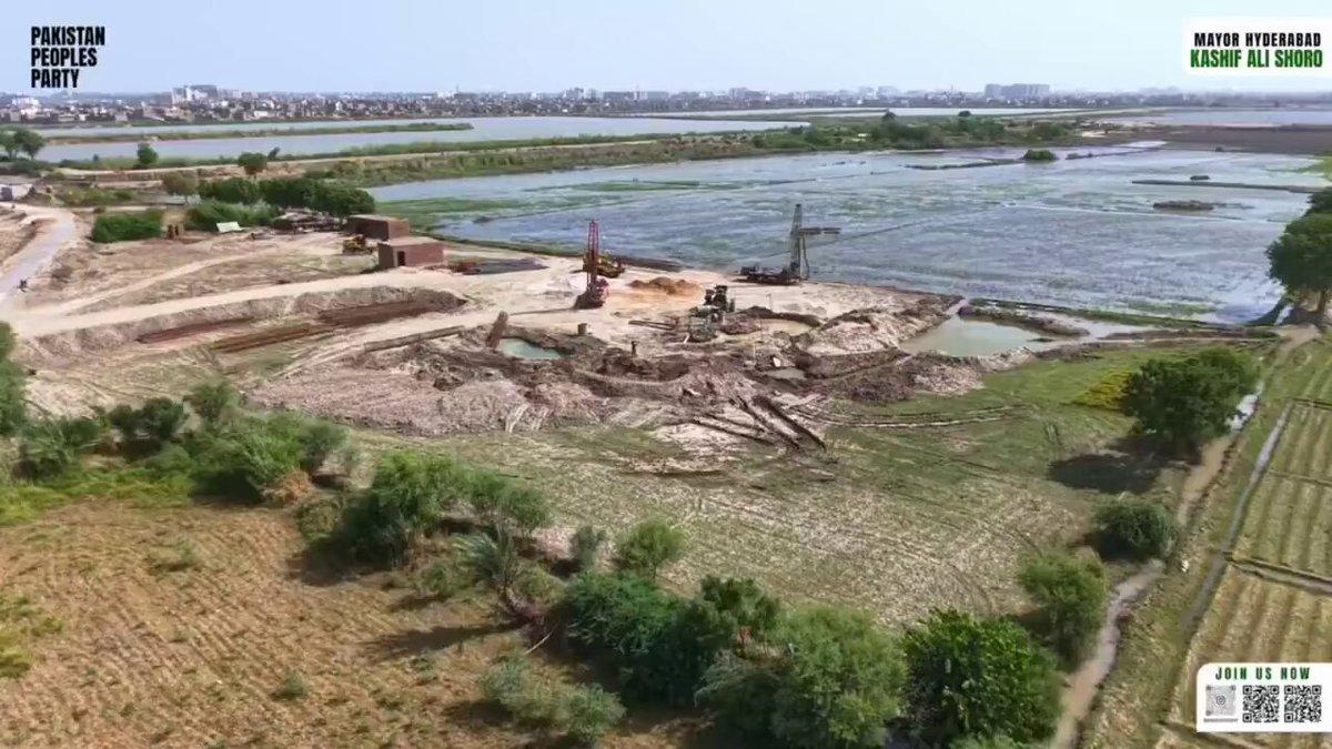 An important step toward better water supply in Through the efforts of Mayor Hyderabad @KashifShoroPPP construction of the Misri Sheikh Water Treatment Plant has begun with a capacity of 6