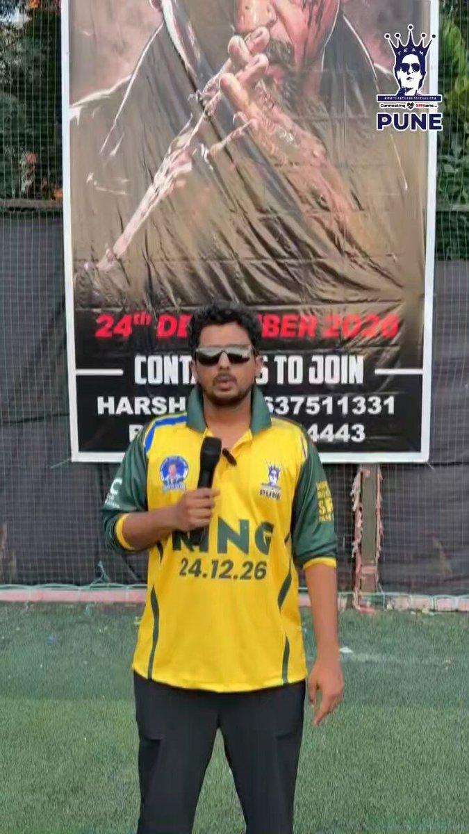 Team SRK Pune organized "KING OF CRICKET 2026", a cricket tournament with 16 teams, trophies of King and the King release date all over the place. This is not just a cricket tournament, this is a prom