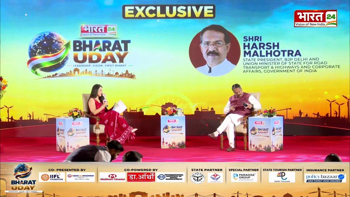 LIVE | | भारत 24 के CBO Manoj Jagyasi और एडिटर अमित ओझा ने दिल्ली बीजेपी के अध्यक्ष हर्ष मल्होत्रा (MORTH) को किया सम्मानित... Watch : https://shorturl.at/EILPr