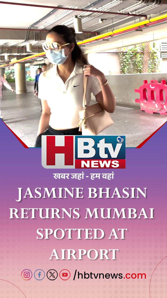 JASMINE BHASIN RETURNS MUMBAI SPOTTED AT AIRPORT . . . . . .