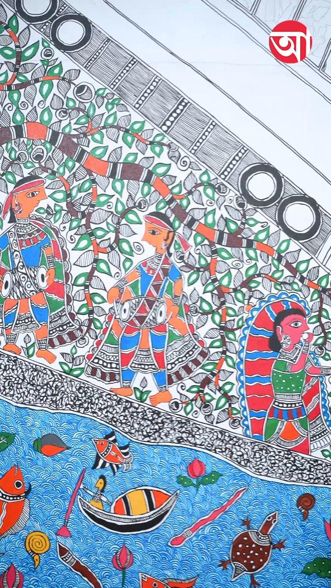 ভারতের ৫টি শিল্পের ধারা মিশছে ‘আর্টচালা’তে [Artchala, Kolkata Durga Puja, hatibagan Sarbojonin, Madhubani Art]
