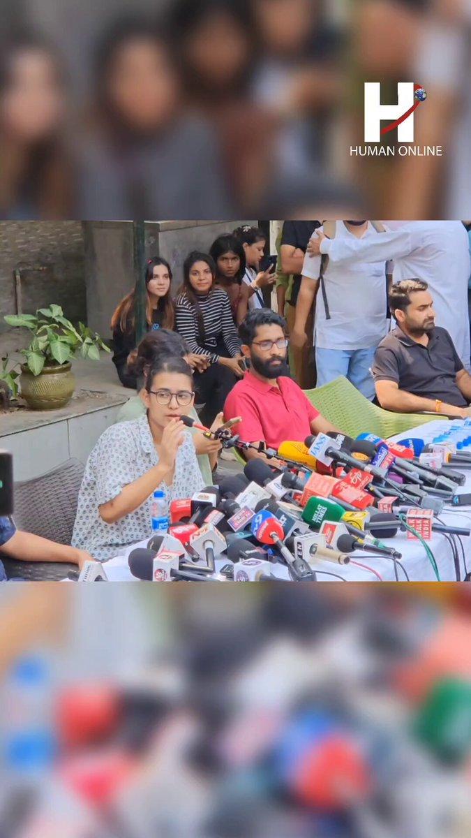 AISA president Neha Bora addresses a press conference ahead of the October 10 “Jantar Mantar 2.0” protest in New Delhi. Human Online is covering the latest developments surrounding the planned demonst