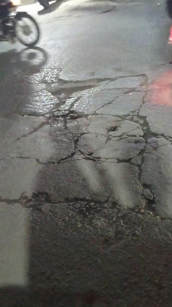 @GHMCOnline @CommissionrGHMC @ZC_Khairatabad The road is completely damaged, it needs to be repaired,many people r falling off their vehicles here.. have a look. Address: from B