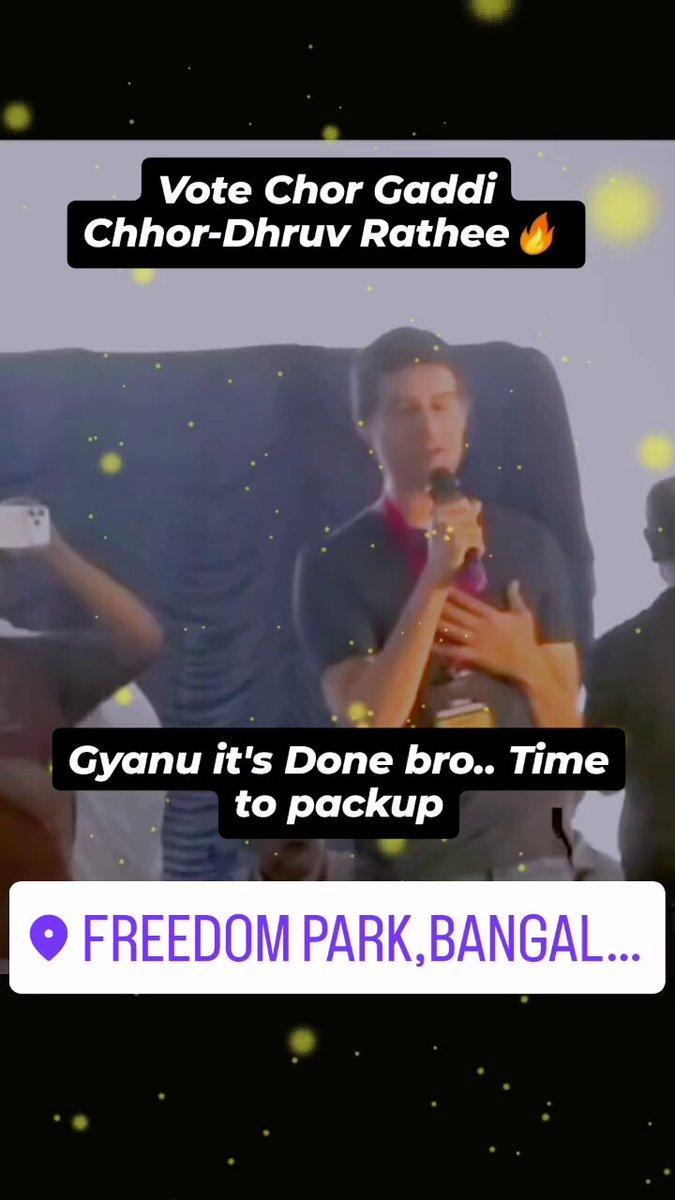 RT by @raneyvikram: Vote Chor Gaddi Chhor-Dhruv Rathee🔥 | Gyanu it's Done bro✔️ @prakashraaj @Cockroachisback