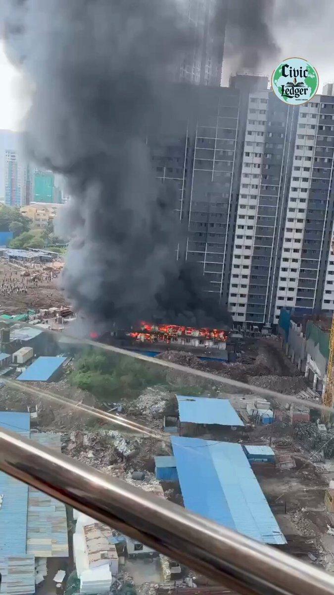 FIRE BREAKS OUT AT UNDER-CONSTRUCTION SITE IN MULUND EAST