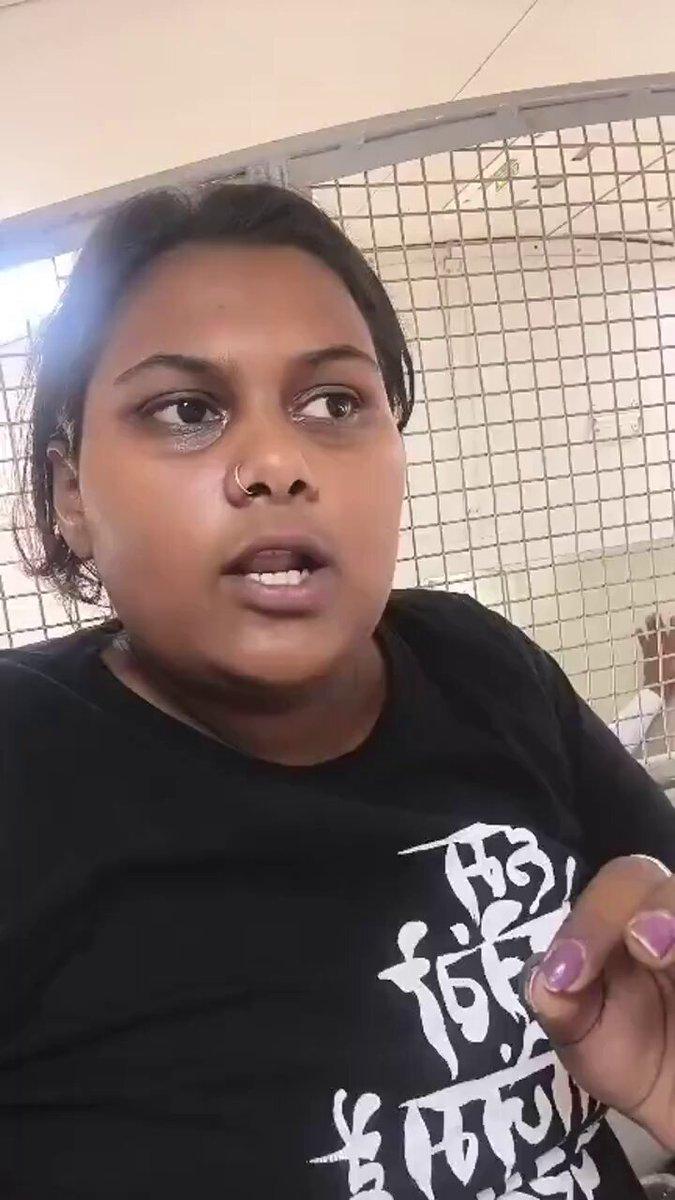 DETAINED ON THE WAY… 10 OCT, A PANIC BUTTON FOR MO-SHA… student leader Shravni Bua and her colleagues, travelling from to for protests, twice countered police, and the