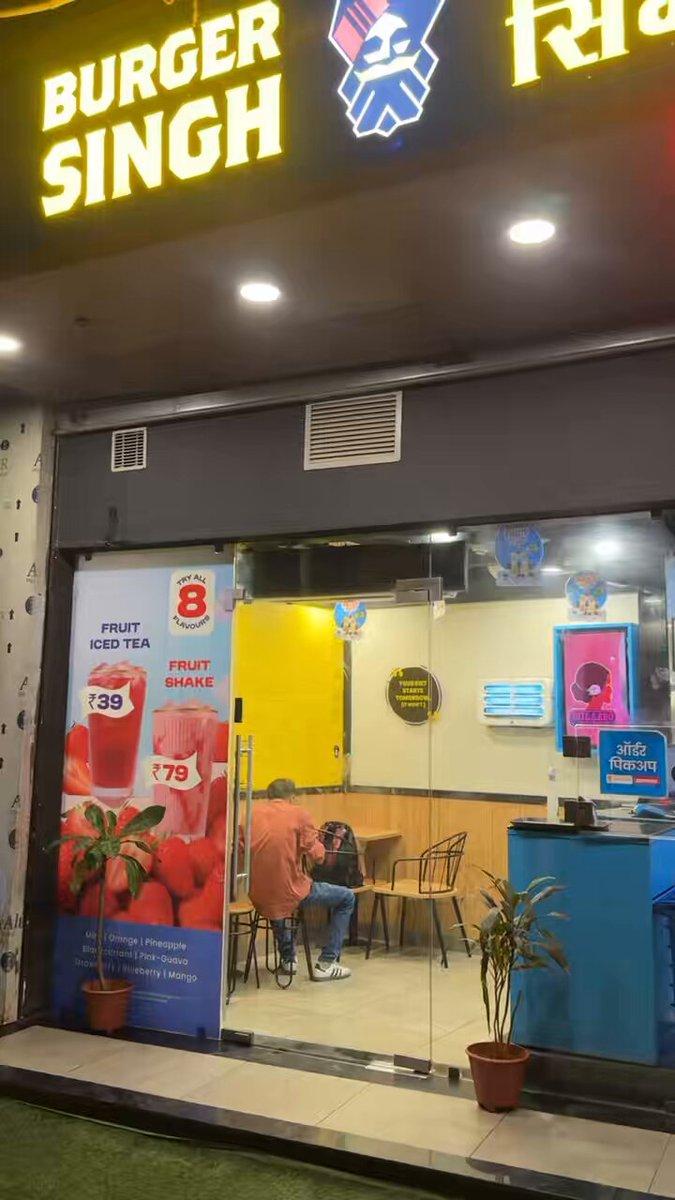 Not gatekeeping this deal 😭 Burger Singh has a ₹99 Budget Meal. Go check it out! @meetdanani_ ( fries, burger, burgersingh, andheri, india, cheesy coins, momos, pink lemonade, tasty, food, foodlover,