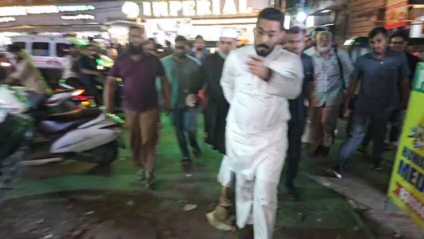 Nampally MLAMajid Hussain, accompanied by supporters, demolished an obstruction at night, restoring a common passage to a shop after a retired teacher’s family sought chief ’s i