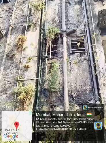 @mybmcWardN Add: Ganga society, varsha nagar Vikhroli W mum 79 Video upload Kiya Gaya hai with gps Location ke saat water department Plz look at this