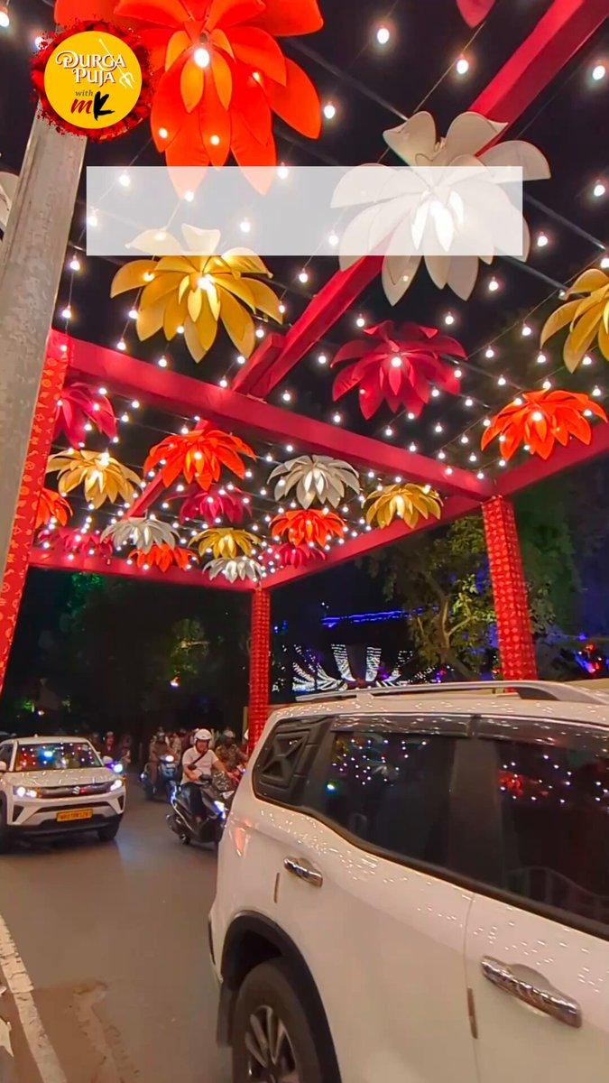 Prinsep Ghat gets a festive makeover as Kolkata gears up for Durga Puja! Stay tuned to My Kolkata. [Durga Puja, Decoration, Festive Season]
