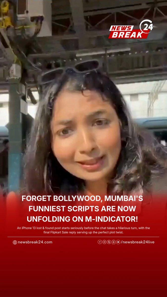 An iPhone 13 lost-and-found request on Mumbai’s M-Indicator chat turned into a hilarious roast session after a witty Flipkart sale reply went viral. Source: Social media / Instagram (viral video)