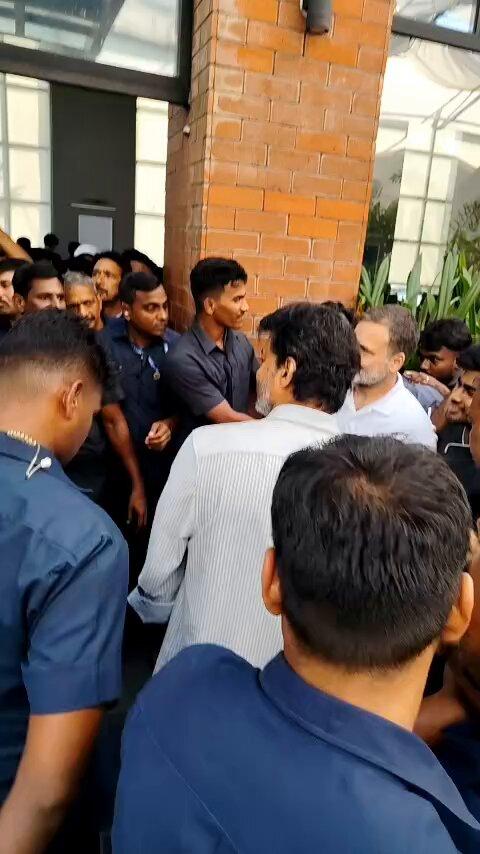 The ultimate brew! ☕️✨ CM Joseph Vijay and Rahul Gandhi catching up over tea at Bask by Coffee is the ultimate power vibe. The future of the alliance looks incredibly strong!